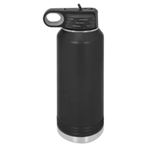 black water bottle