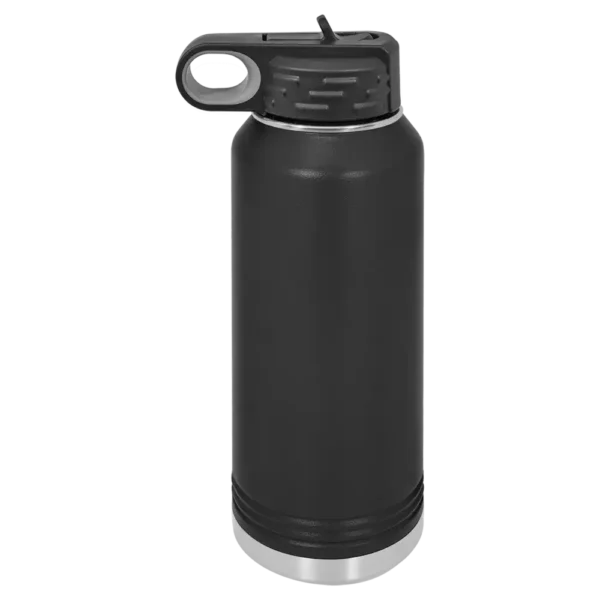 black water bottle
