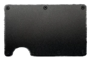 Plain Black Metal Wallet