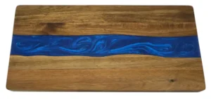 Blue Epoxy Serving Board