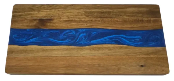 Blue Epoxy Serving Board