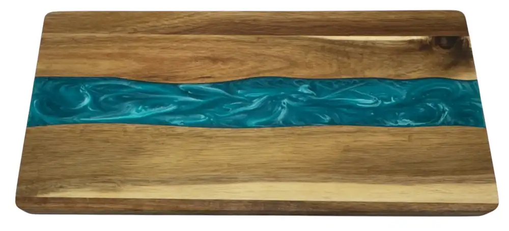 Teal Epoxy Serving Board